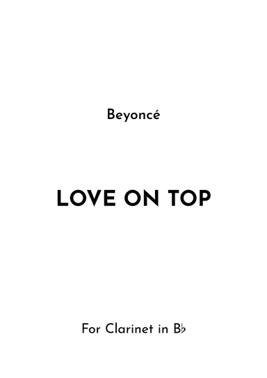 Love On Top (arr. Jireh J.)
