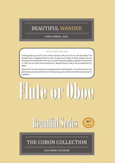 No.7 Beautiful Wander (Flute or Oboe)