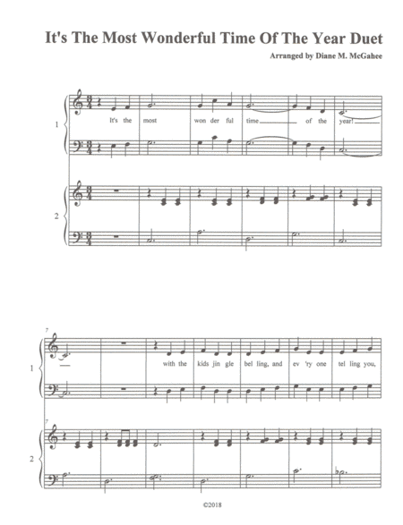 The Most Wonderful Time Of The Year (arr. Diane M. McGahee)