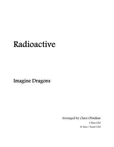 Radioactive (arr. Clara Obsidian)