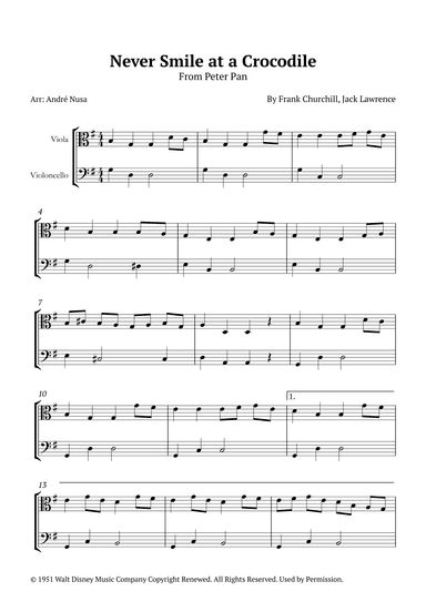 Never Smile At A Crocodile (arr. André Nusa)