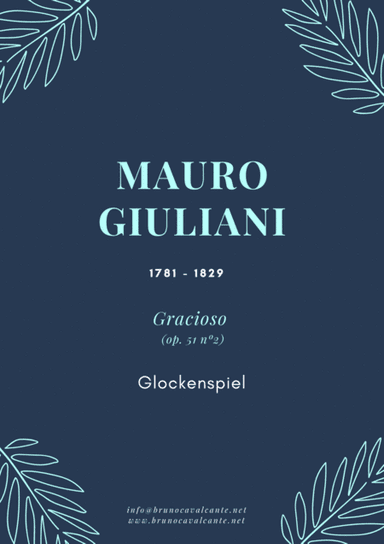 Gracioso Op 51 n2 (Mauro Giuliani) for Glockenspiel (arr. Bruno Cavalcante)
