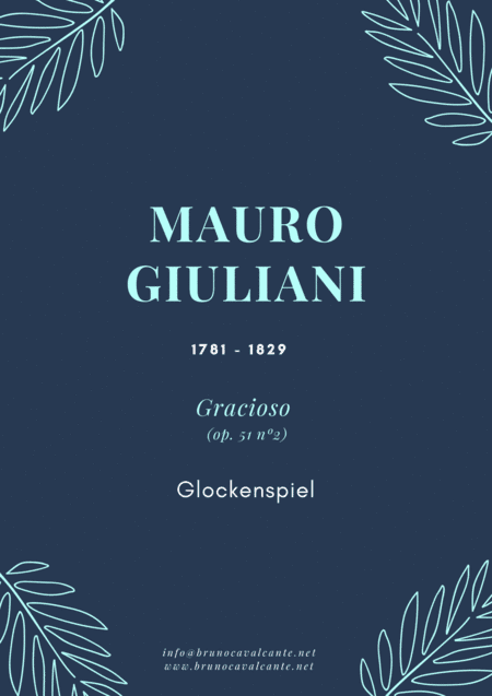 Gracioso Op 51 n2 (Mauro Giuliani) for Glockenspiel (arr. Bruno Cavalcante)