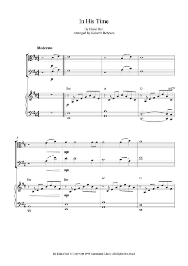 In His Time (arr. Kaiserin Rebecca)