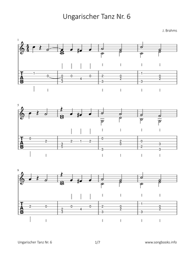 Ungarischer Tanz Nr. 6 (arr. Bettina Schipp)