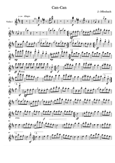 Can Can for String Orchestra: Orchestral Parts (arr. 9Siblingz)