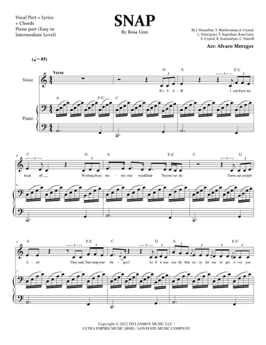 Snap (arr. Alvaro Metzger)