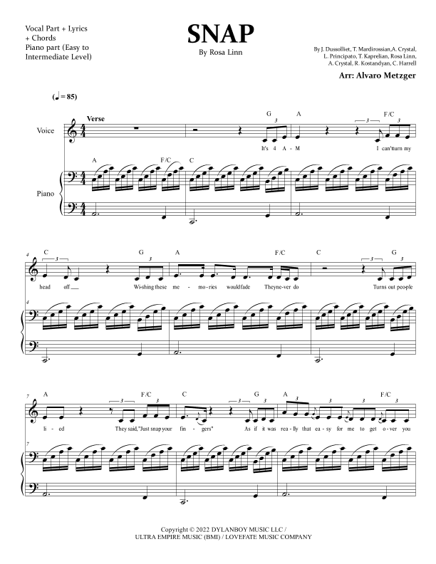 Snap (arr. Alvaro Metzger)