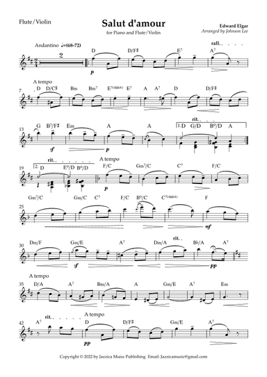 Salut d'amour (arr. Johnson Lee)