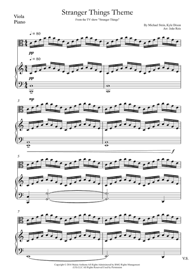 Stranger Things Main Title Theme (arr. João Reis)