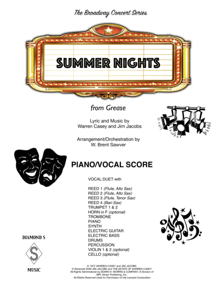 Summer Nights (arr. W. Brent Sawyer)
