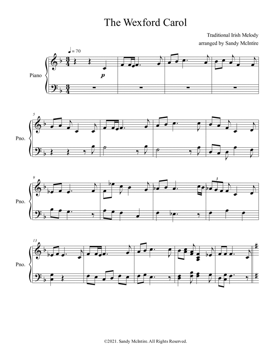 The Wexford Carol (arr. Sandy McIntire)