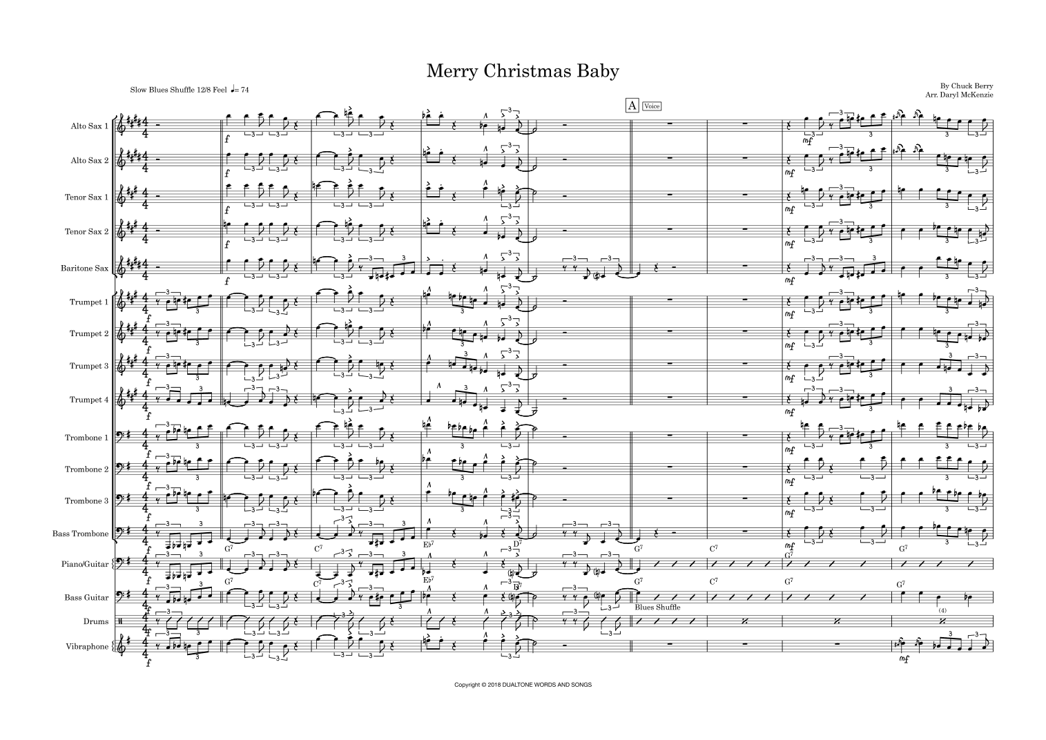 Merry Christmas Baby (arr. Daryl McKenzie)