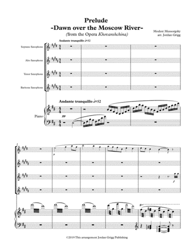 Prelude -Dawn over the Moscow River- (from the Opera Khovanshchina)