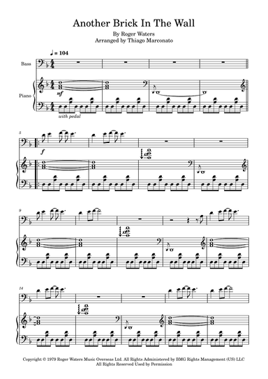Another Brick In The Wall (arr. Thiago Marconato)