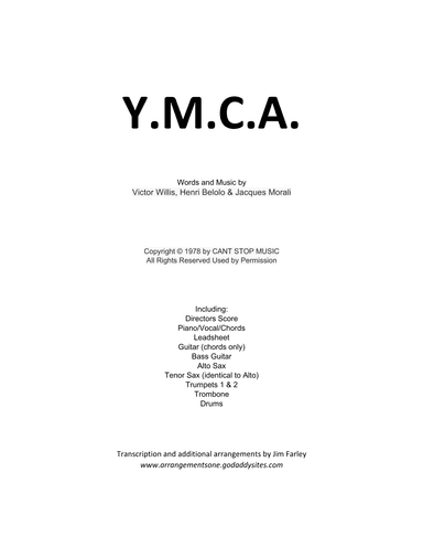 Y.m.c.a. (arr. Jim Farley)