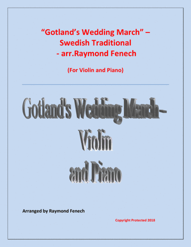 Gotland's Wedding March - Traditional - Violin and Piano (arr. Raymond Fenech)
