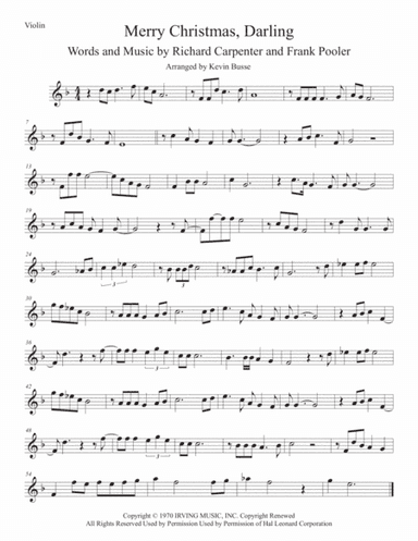 Merry Christmas, Darling (arr. Kevin Busse)