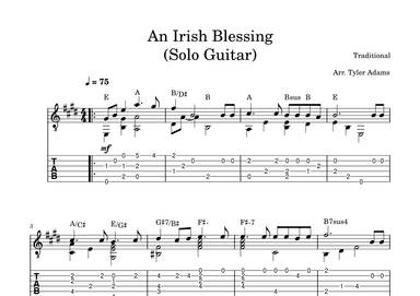 Irish Blessing (Solo Guitar) (arr. Tyler Adams)