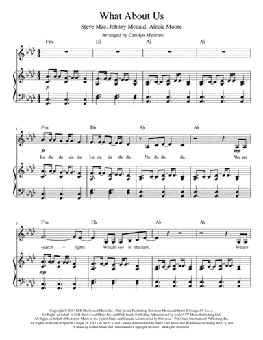 What About Us (arr. Carolyn Medrano)
