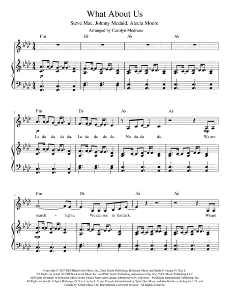 What About Us (arr. Carolyn Medrano)
