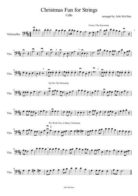 Christmas Fun for Strings, Cello (arr. Julie McGhee)