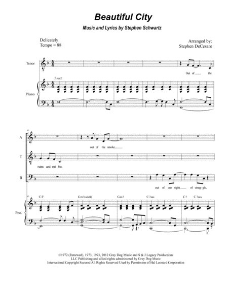 Beautiful City (arr. Stephen DeCesare)