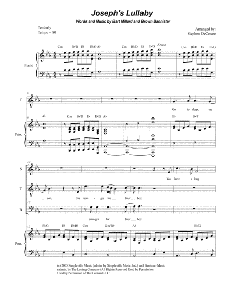 Joseph's Lullaby (arr. Stephen DeCesare)