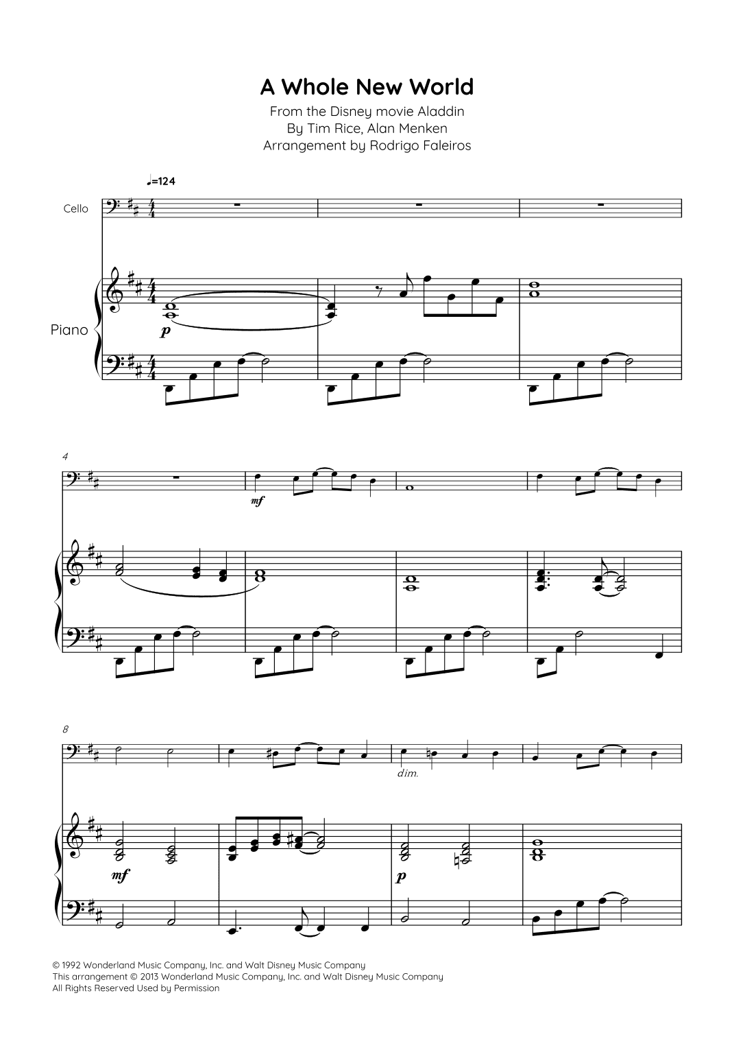A Whole New World (arr. Rodrigo Faleiros)