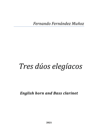 Tres dúos elegíacos