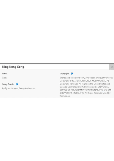 King Kong Song (arr. Zoran Radanovic)