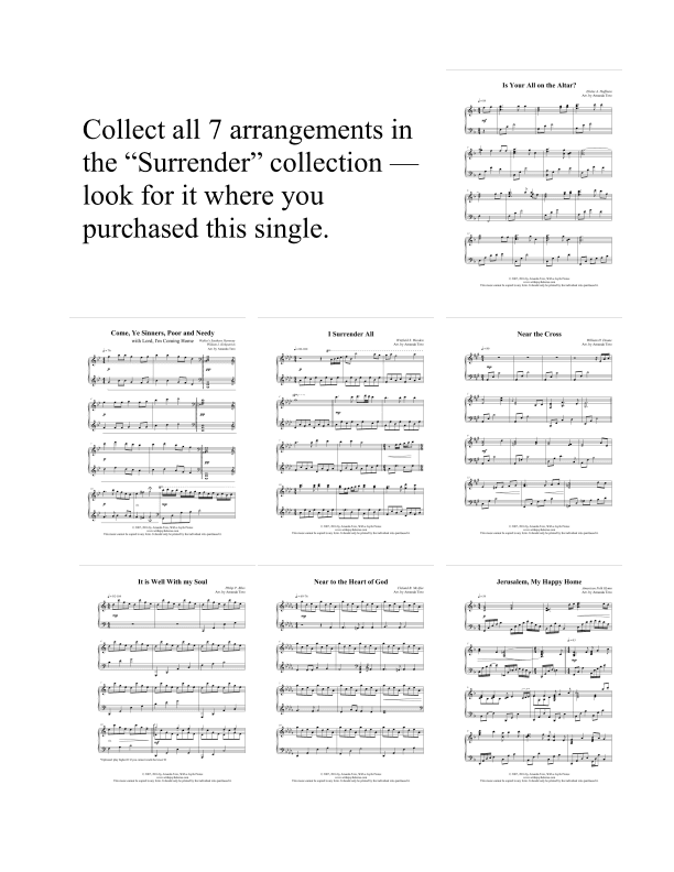 It Is Well With My Soul – Late Intermediate/Early Advanced Piano Solo (arr. Amanda Tero)