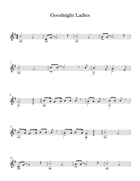Goodnight Ladies - American Traditional Song (arr. Milan Mitic)
