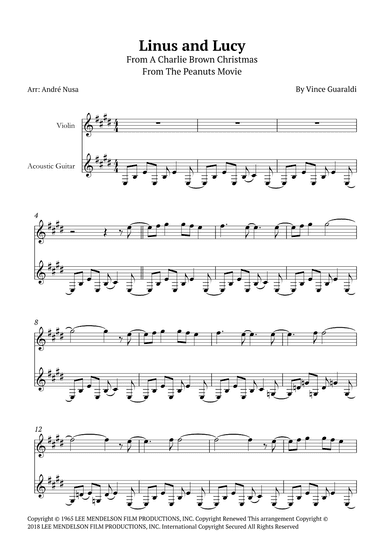 Linus And Lucy (arr. André Nusa)