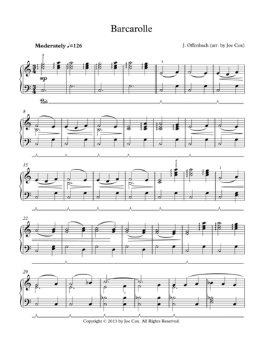 Barcarolle (arr. Joe Cox)