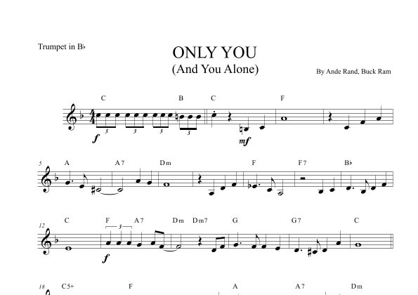 Only You (and You Alone) (arr. Leo Silva)