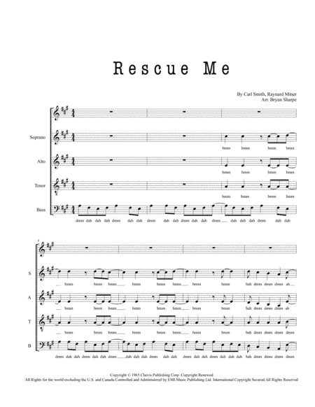Rescue Me (arr. Bryan Sharpe)