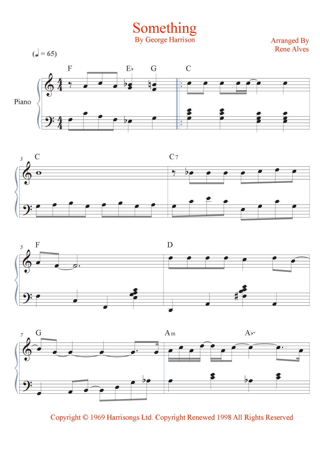 Something (arr. Rene Alves)