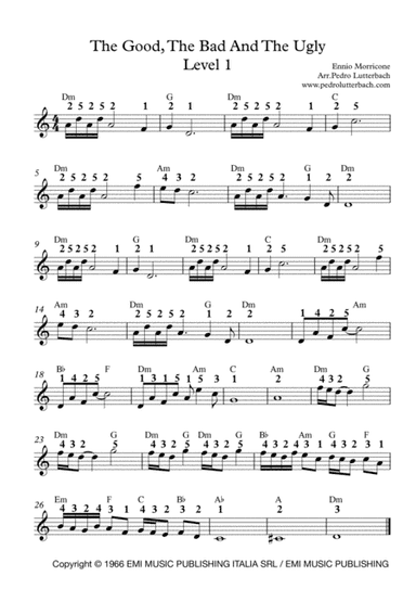 The Ecstasy Of Gold (arr. Pedro Lutterbach)