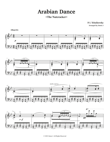 Arabian Dance (The Nutcracker) (arr. Jinnie J)