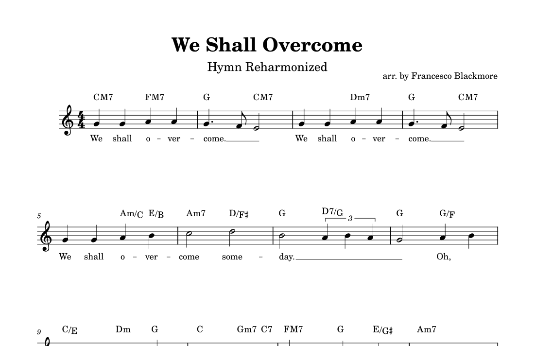 We Shall Overcome (arr. Francesco Blackmore)