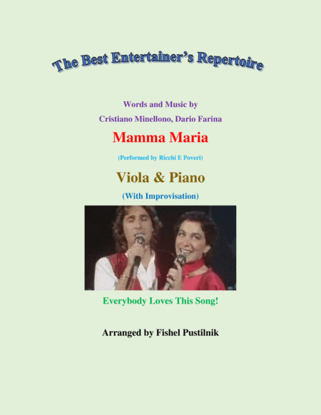 Mamma Maria (arr. Fishel Pustilnik)