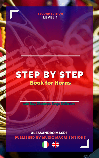 STEP by STEP Book for Horns Level 1 Italian/English