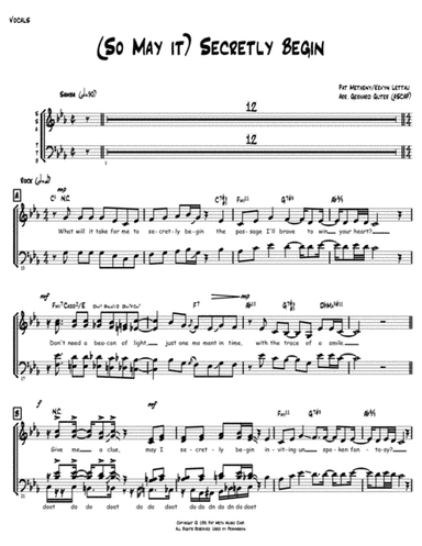 So May It Secretly Begin (arr. Gerhard Guter)