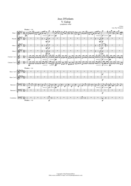 Bizet: Jeux D'Enfants (Children's Games) V. Galop (Le bal) - symphonic wind (arr. Ray Thompson)