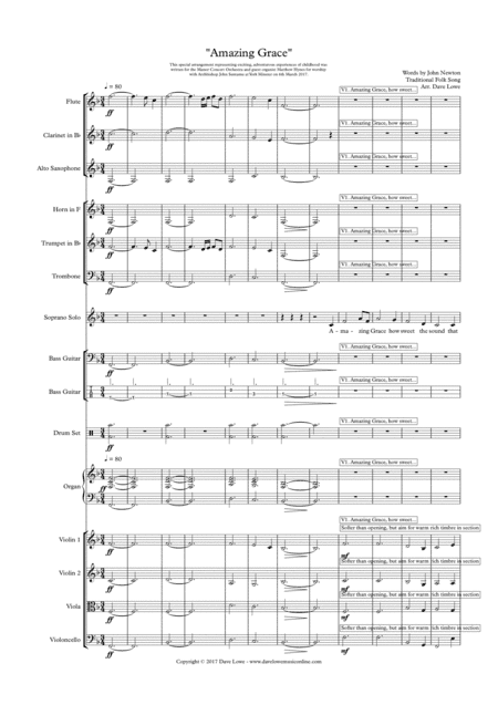 Amazing Grace (arr. Dave Lowe)