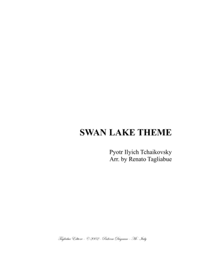 SWAN LAKE THEME - Tchaikovsky - Arr. for Oboe and String Trio (arr. Renato Tagliabue)
