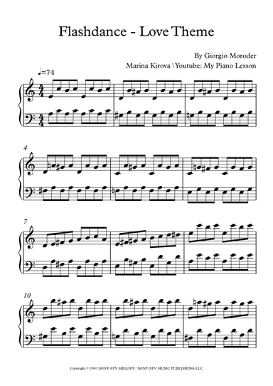 Flashdance - Love Theme (arr. Marina Kirova)