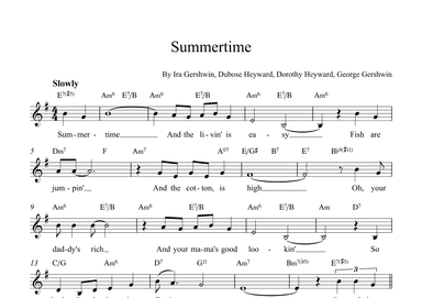 Summertime (arr. Alex Nunes Rodrigues)
