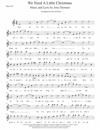 We Need A Little Christmas (arr. Kevin Busse)